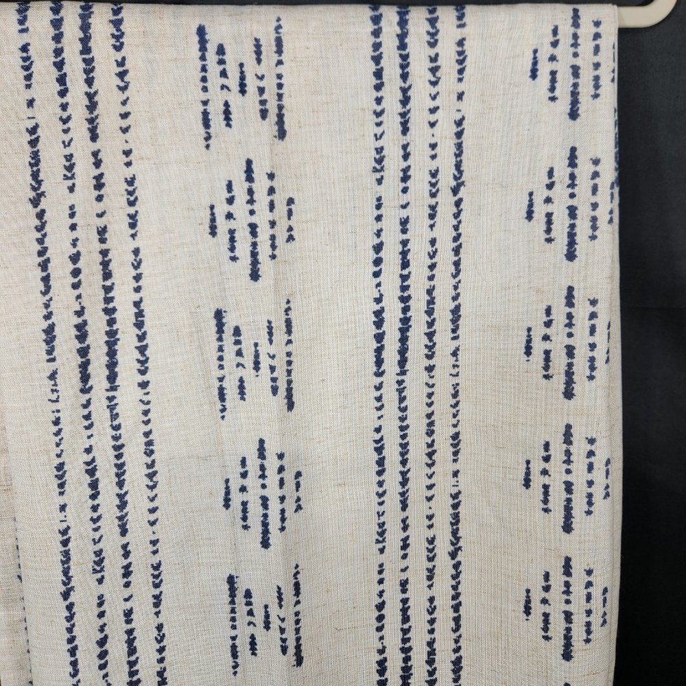 NWOT Boho Casual Linen Blend Grommet Top Curtain Panel Pair, 52x84 (001) - Picture 2 of 5